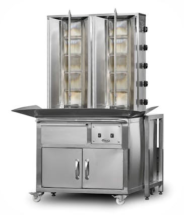 DO2/M077-X5+5 Macchina per Shawarma su Carrello - Il Minareto Kebab