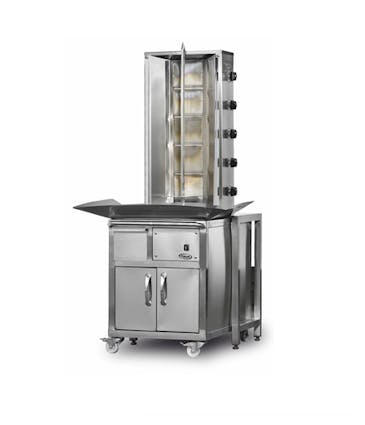 DO2/M077-X5+5 Macchina per Shawarma su Carrello - Il Minareto Kebab